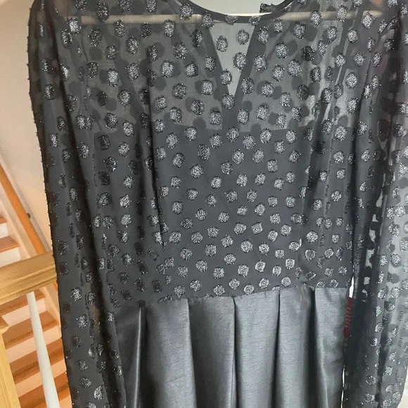 Holiday new years NWT Taylor black dress with pockets! - Picture 7 of 17